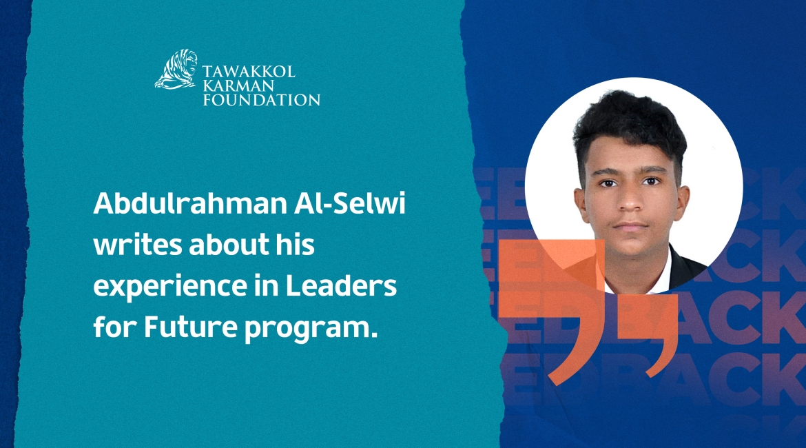 The scholarship contributed to his success in the TOEFL exam.. Abdulrahman Al-Selwi shares his experience with Leaders for Future program